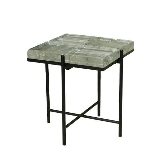 O5-35 طبلة مربعة زجاج طابوق 40*40