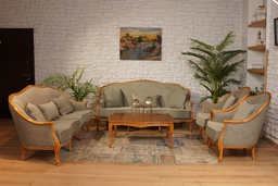 Monaco طقم قنفات موناكو (خشب عسلي)