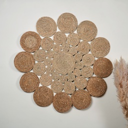 MZL4-04 تعليقة خوص دائرية بدوائر 100سم